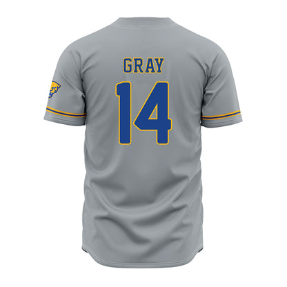 Pittsburgh - NCAA Baseball : Mikey Gray - Grey Jersey-1
