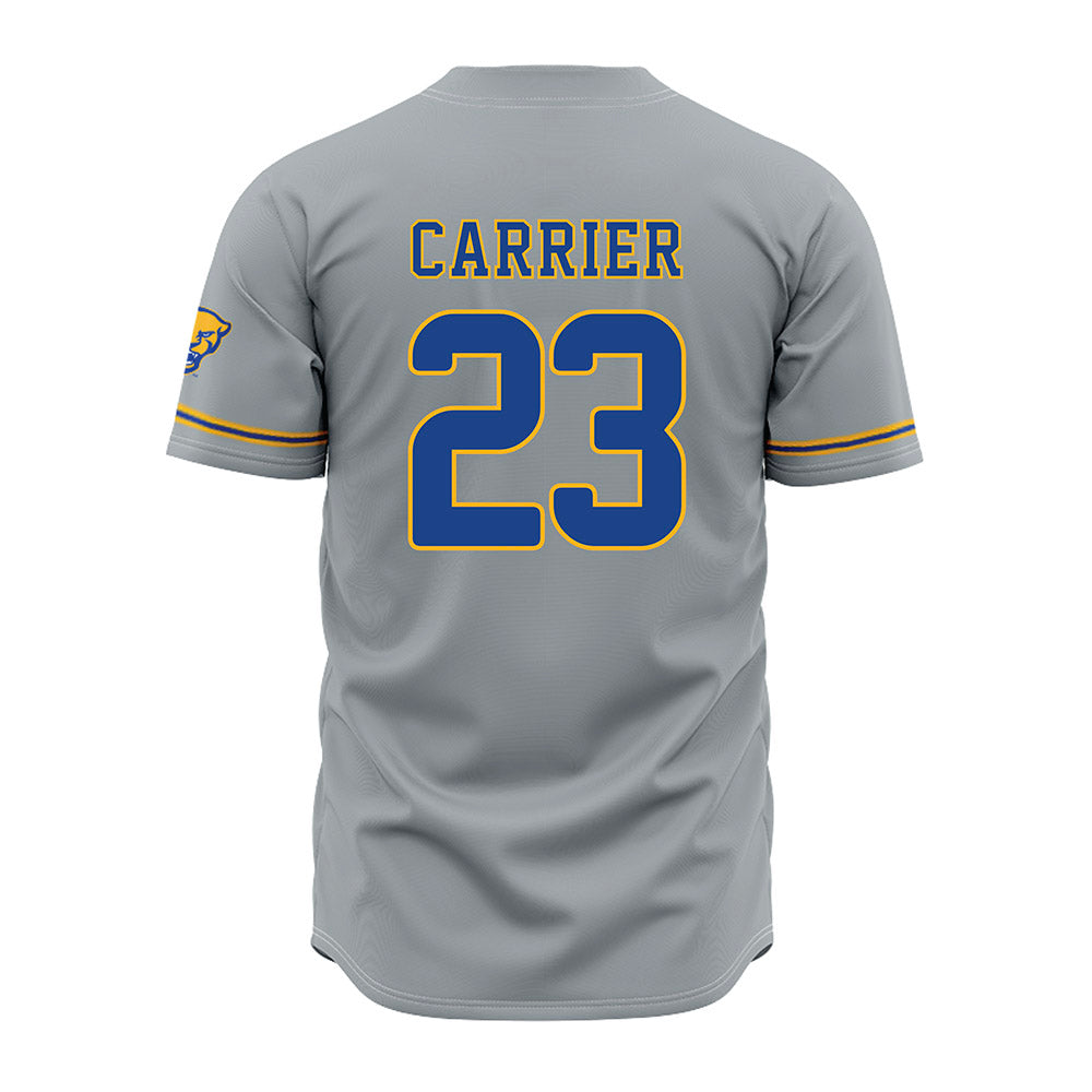 Pittsburgh - NCAA Baseball : Lorenzo Carrier - Grey Jersey-1