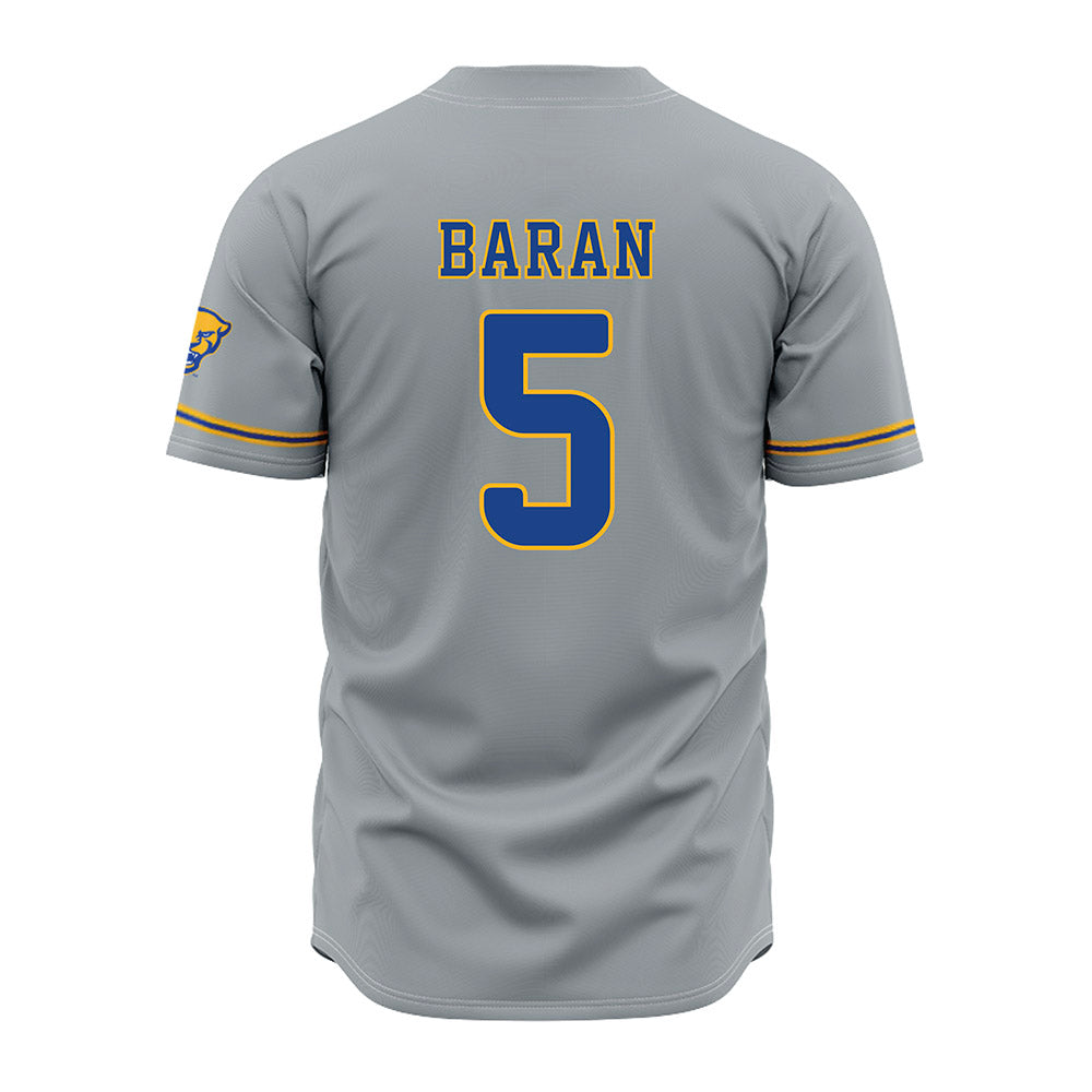 Pittsburgh - NCAA Baseball : Joey Baran - Grey Jersey-1