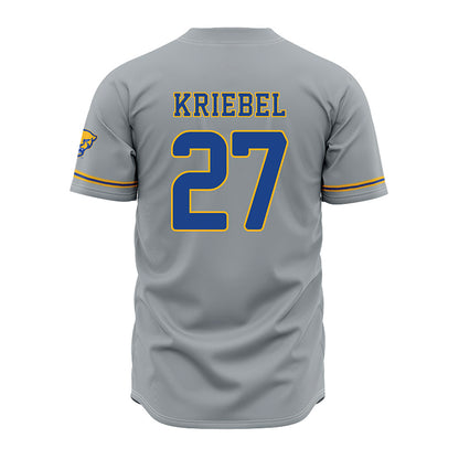 Pittsburgh - NCAA Baseball : Chase Kriebel - Grey Jersey-1