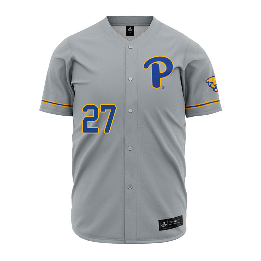 Pittsburgh - NCAA Baseball : Chase Kriebel - Grey Jersey-0