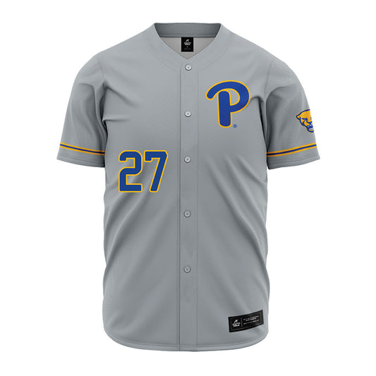 Pittsburgh - NCAA Baseball : Chase Kriebel - Grey Jersey-0