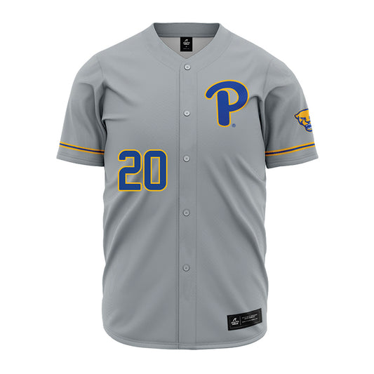 Pittsburgh - NCAA Baseball : Thomas Collins - Grey Jersey-0