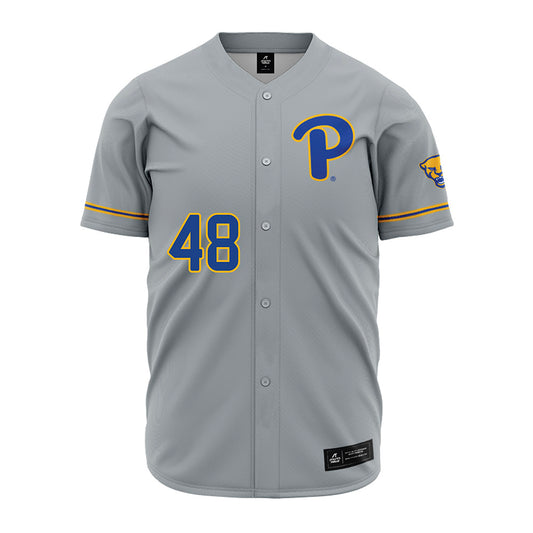 Pittsburgh - NCAA Baseball : Andrew Luczak - Grey Jersey-0