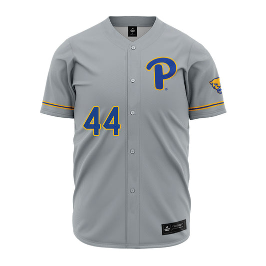 Pittsburgh - NCAA Baseball : Benjamin Asmussen - Grey Jersey-0