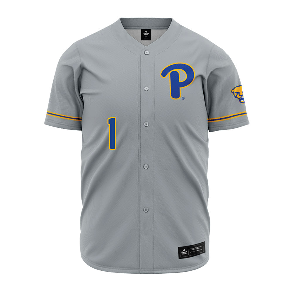 Pittsburgh - NCAA Baseball : Trey Fenderson - Grey Jersey-0