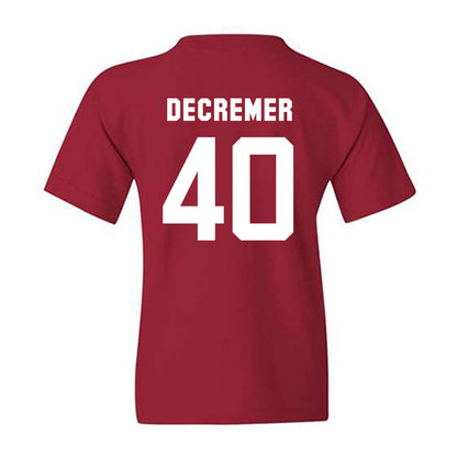 Arkansas - NCAA Baseball : James DeCremer - Classic Shersey Youth T-Shirt-1