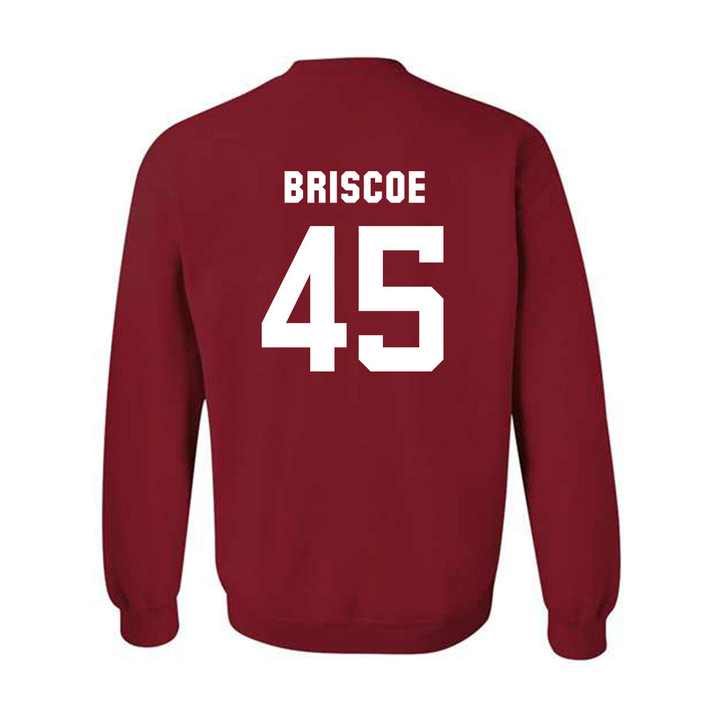 Arkansas - NCAA Baseball : Tye Briscoe - Classic Shersey Crewneck Sweatshirt-1