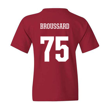 Arkansas - NCAA Football : Kavion Broussard - Youth T-Shirt-1