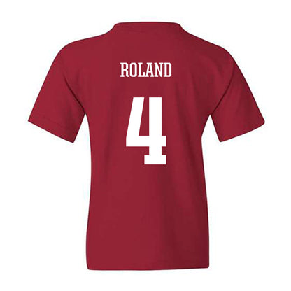 Arkansas - NCAA Football : Lakhi Roland - Youth T-Shirt-1