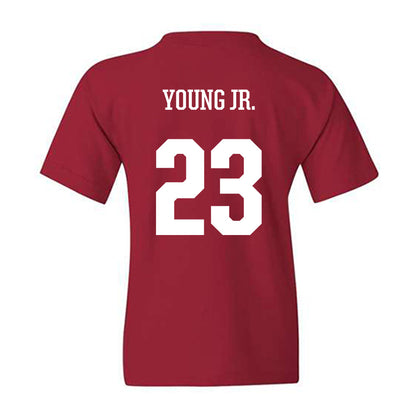 Arkansas - NCAA Football : Kevin Young Jr. - Youth T-Shirt-1
