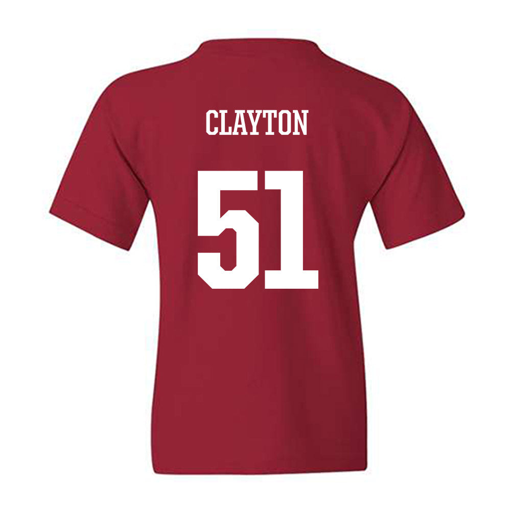 Arkansas - NCAA Football : Carey Clayton - Youth T-Shirt-1