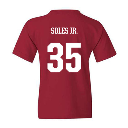 Arkansas - NCAA Football : Steven Soles Jr. - Youth T-Shirt-1
