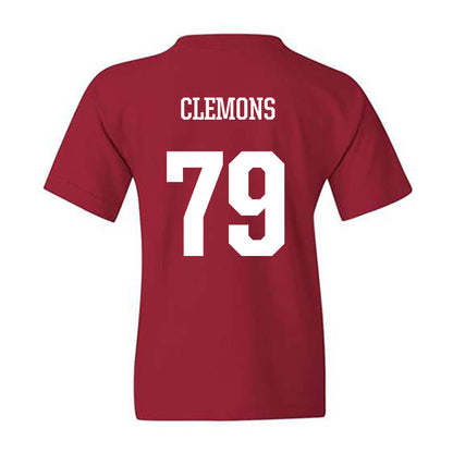 Arkansas - NCAA Football : Josiah Clemons - Youth T-Shirt-1