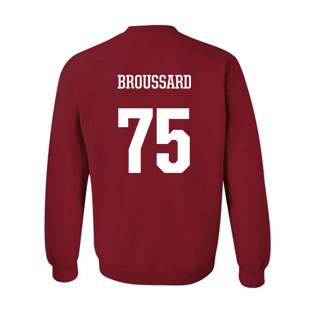 Arkansas - NCAA Football : Kavion Broussard - Crewneck Sweatshirt-1