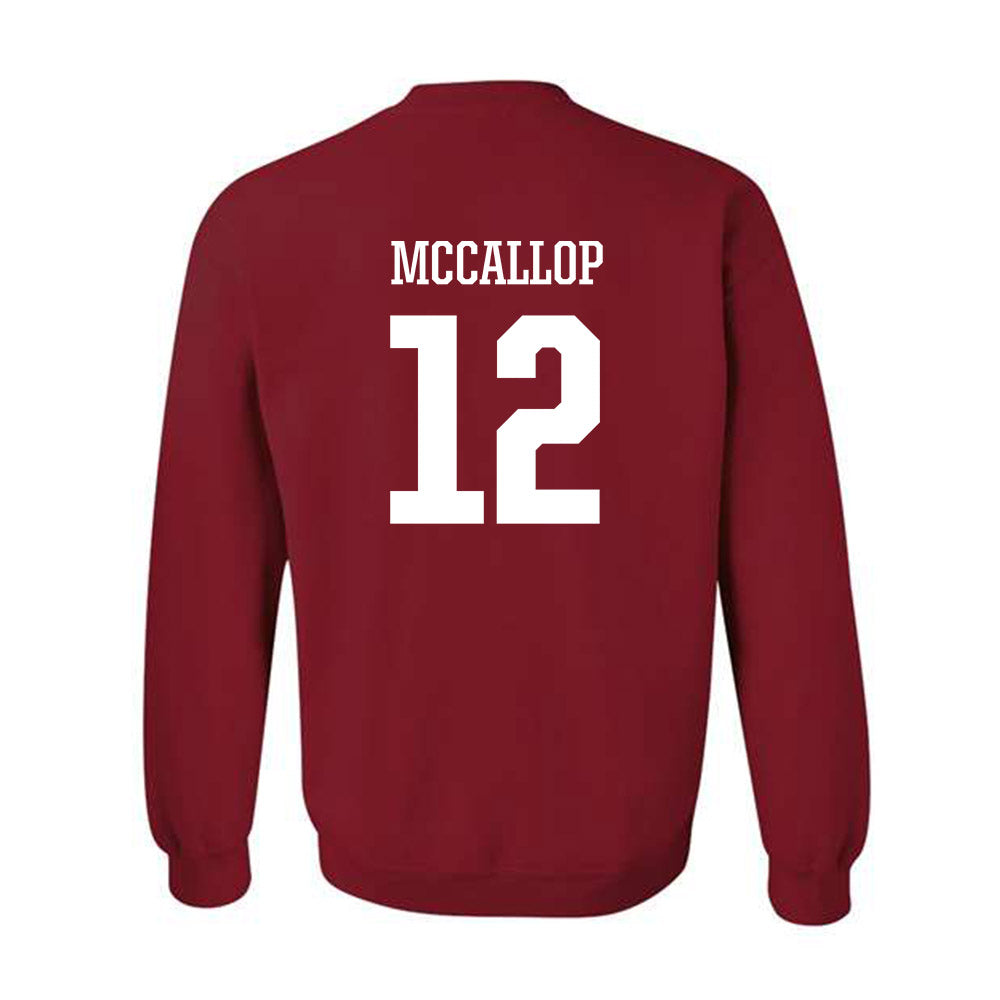 Arkansas - NCAA Women's Basketball : Grace McCallop - Classic Shersey Crewneck Sweatshirt-1