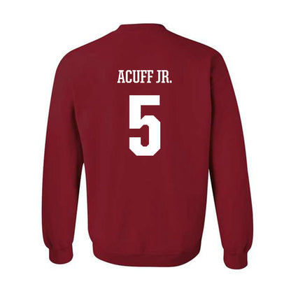 Arkansas - NCAA Men's Basketball : Darius Acuff Jr. - Classic Shersey Crewneck Sweatshirt-1