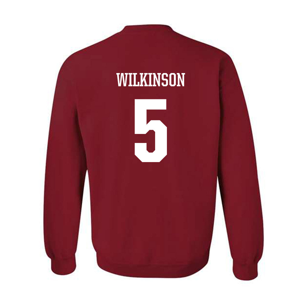 Arkansas - NCAA Men's Basketball : Jeremiah Wilkinson - Classic Shersey Crewneck Sweatshirt-1