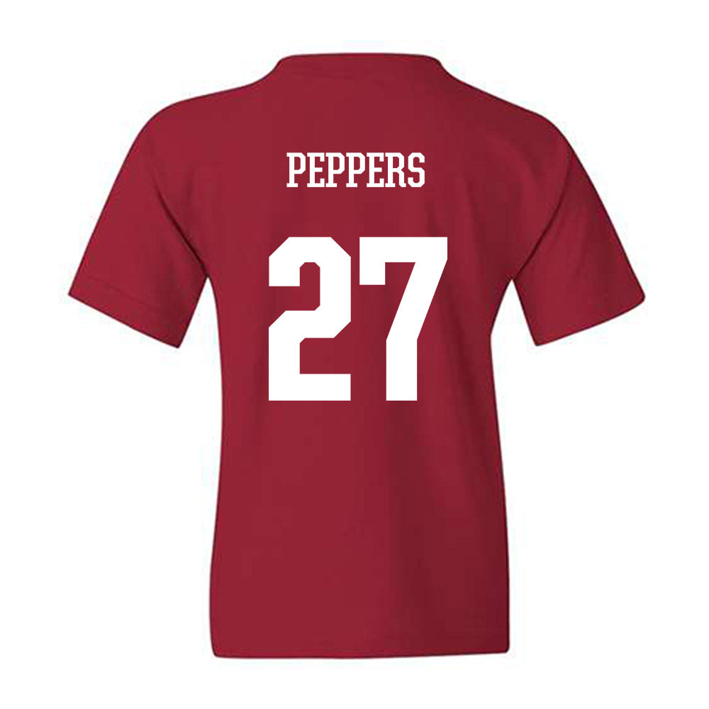 Arkansas - NCAA Women's Volleyball : Journey Peppers - Classic Shersey Youth T-Shirt-1