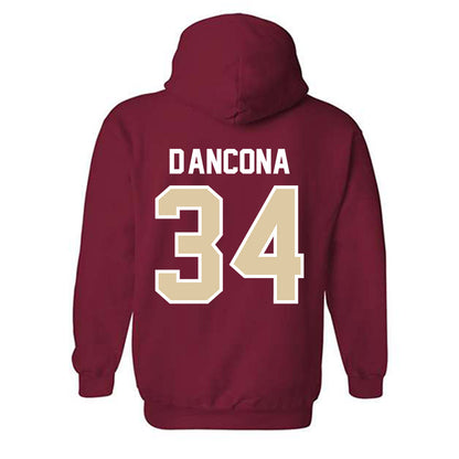 Boston College - NCAA Baseball : Luke D'Ancona - Hooded Sweatshirt Classic Shersey-1