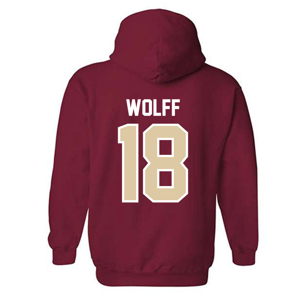 Boston College - NCAA Baseball : Kyle Wolff - Hooded Sweatshirt Classic Shersey