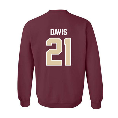 Boston College - NCAA Baseball : Champ Davis - Crewneck Sweatshirt-1