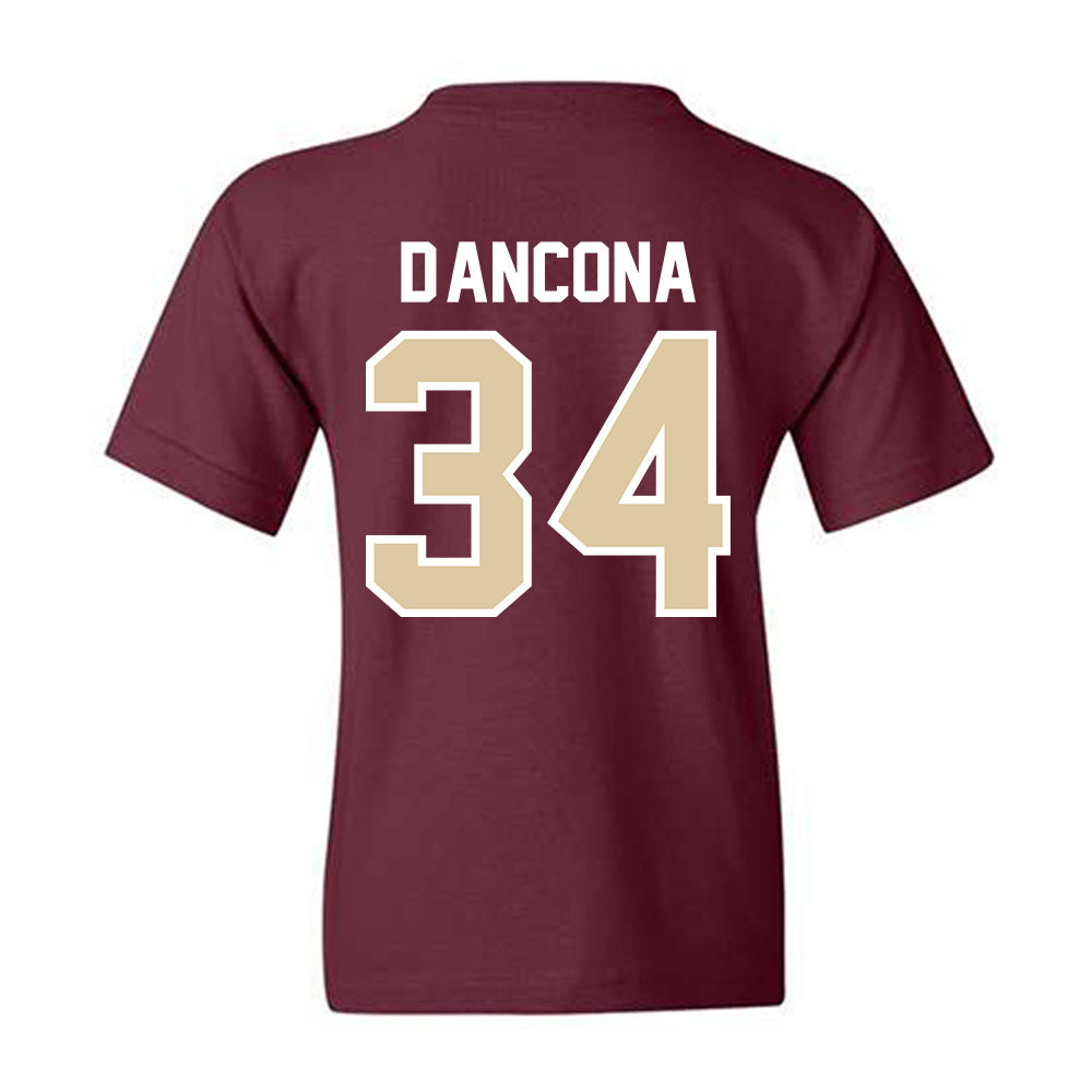 Boston College - NCAA Baseball : Luke D'Ancona - Youth T-Shirt-1