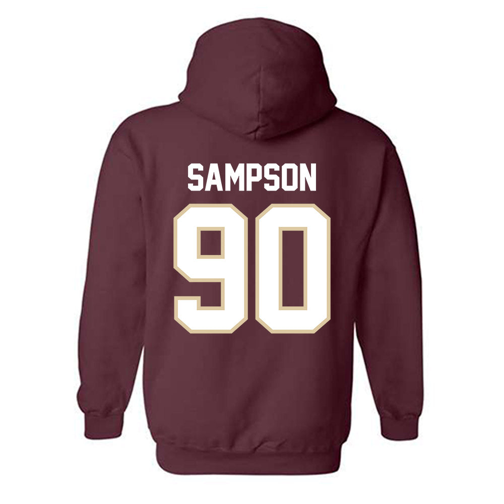 Boston College - NCAA Football : KJ Sampson - Classic Shersey Hooded Sweatshirt-1