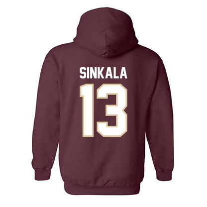Boston College - NCAA Football : Njita Sinkala - Classic Shersey Hooded Sweatshirt-1