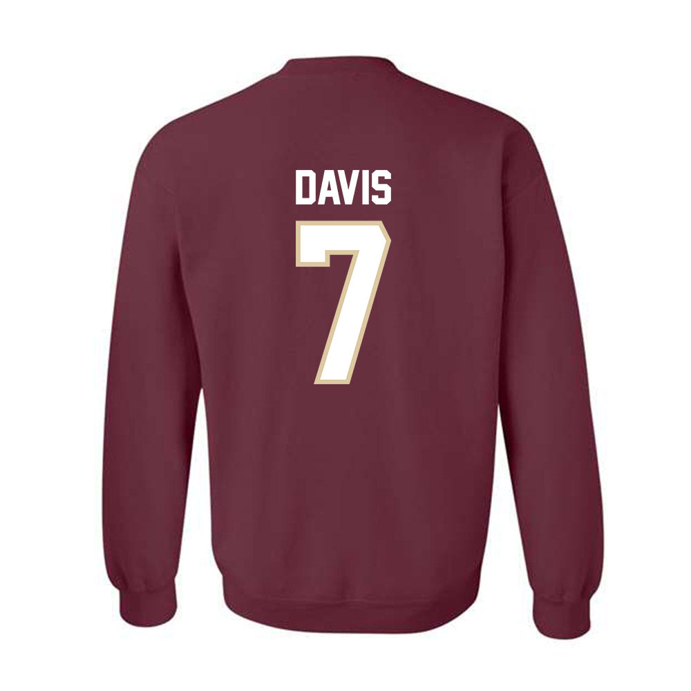 Boston College - NCAA Football : Carter Davis - Classic Shersey Crewneck Sweatshirt-1