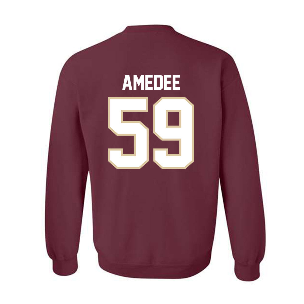 Boston College - NCAA Football : Micah Amedee - Classic Shersey Crewneck Sweatshirt-1