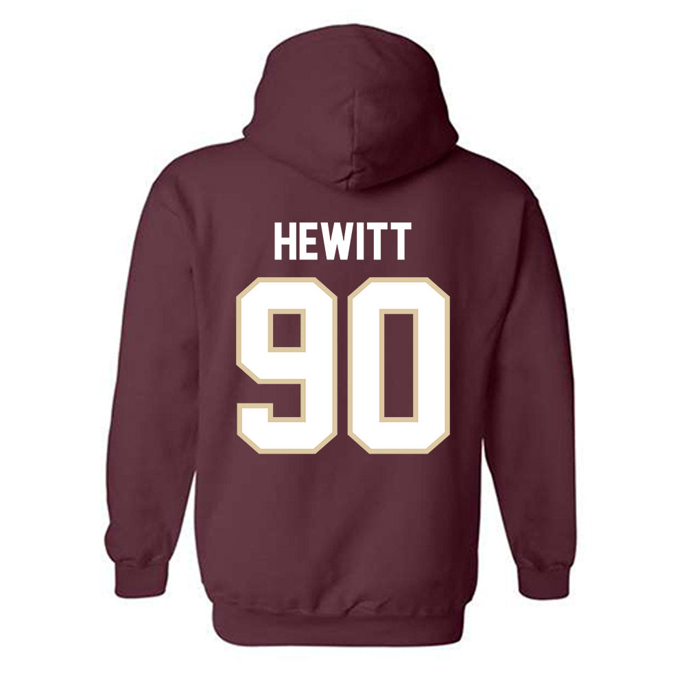 Boston College - NCAA Football : Jon Hewitt - Classic Shersey Hooded Sweatshirt-1