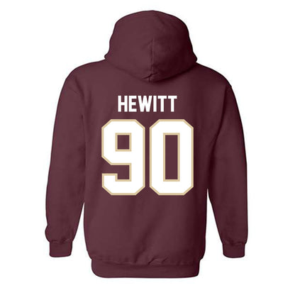 Boston College - NCAA Football : Jon Hewitt - Classic Shersey Hooded Sweatshirt-1
