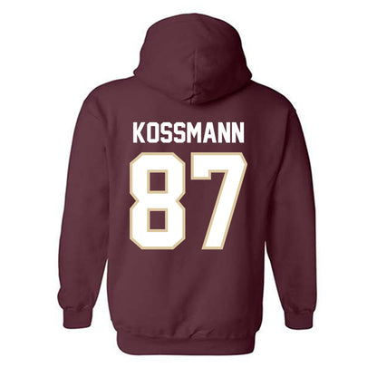 Boston College - NCAA Football : Cameron Kossmann - Classic Shersey Hooded Sweatshirt-1