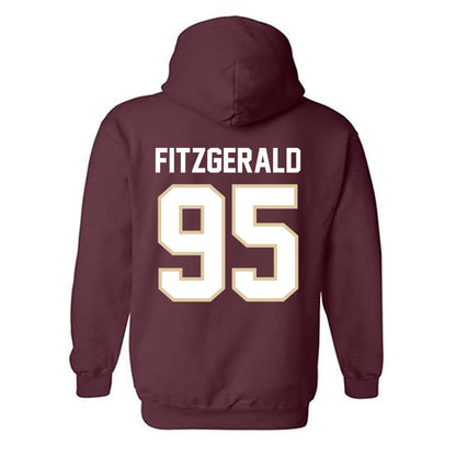 Boston College - NCAA Football : Mac Fitzgerald - Classic Shersey Hooded Sweatshirt-1