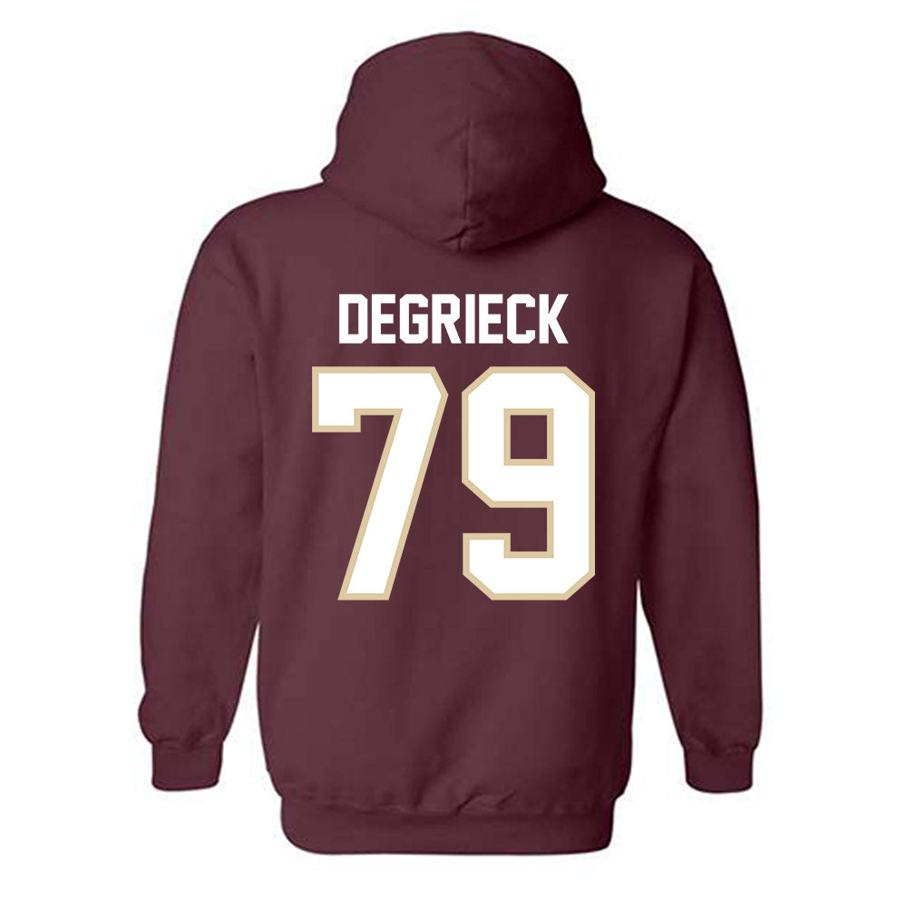 Boston College - NCAA Football : Alex Degrieck - Classic Shersey Hooded Sweatshirt-1
