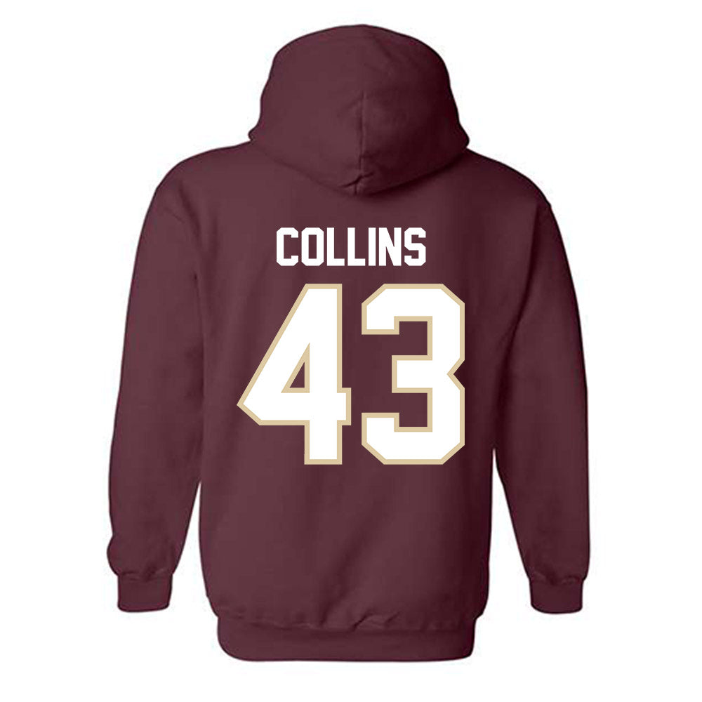 Boston College - NCAA Football : Griffin Collins - Classic Shersey Hooded Sweatshirt-1