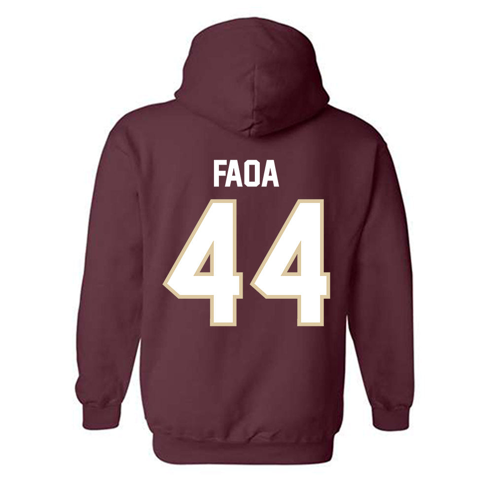 Boston College - NCAA Football : Palaie Faoa - Classic Shersey Hooded Sweatshirt-1