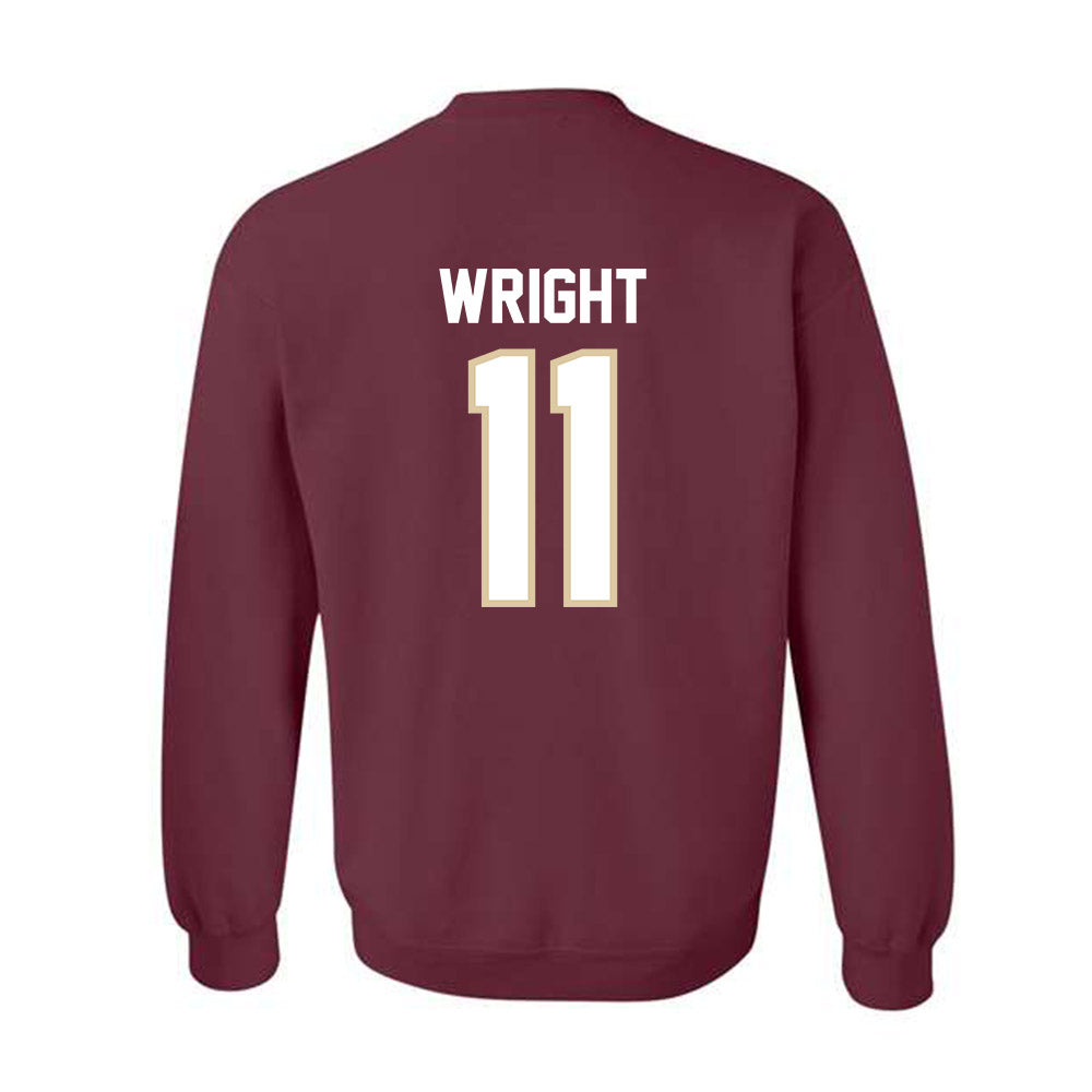 Boston College - NCAA Football : Landon Wright - Classic Shersey Crewneck Sweatshirt-1
