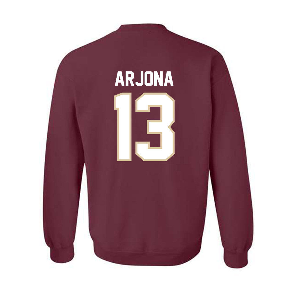 Boston College - NCAA Football : Enzo Arjona - Classic Shersey Crewneck Sweatshirt-1