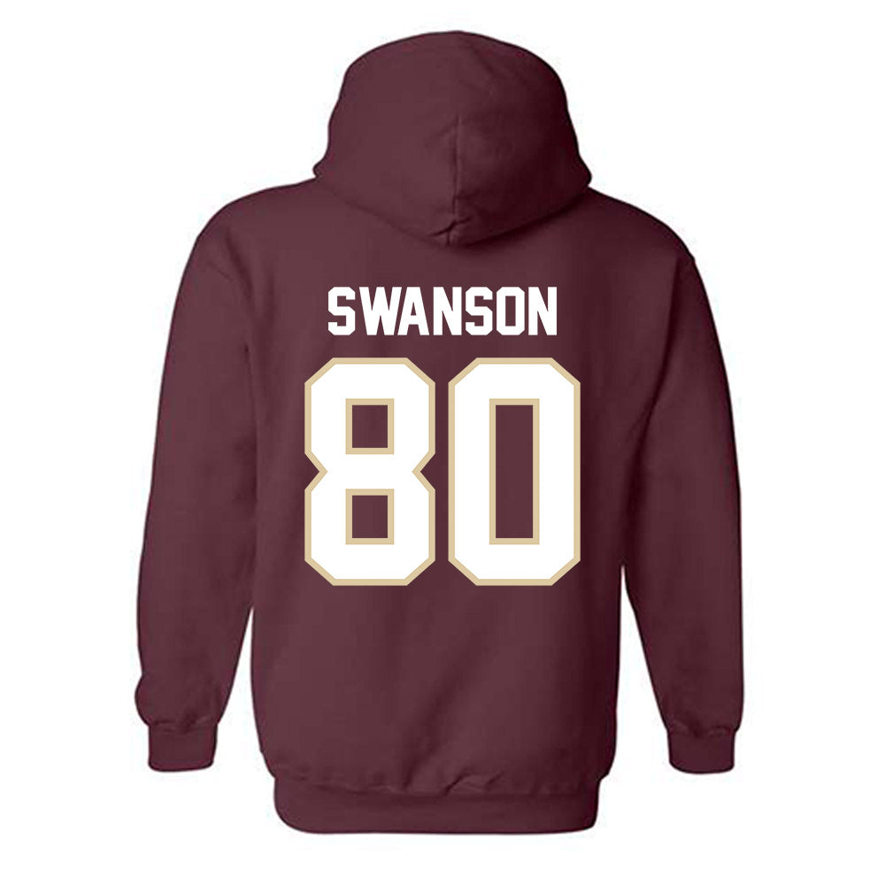Boston College - NCAA Football : Reed Swanson - Classic Shersey Hooded Sweatshirt-1