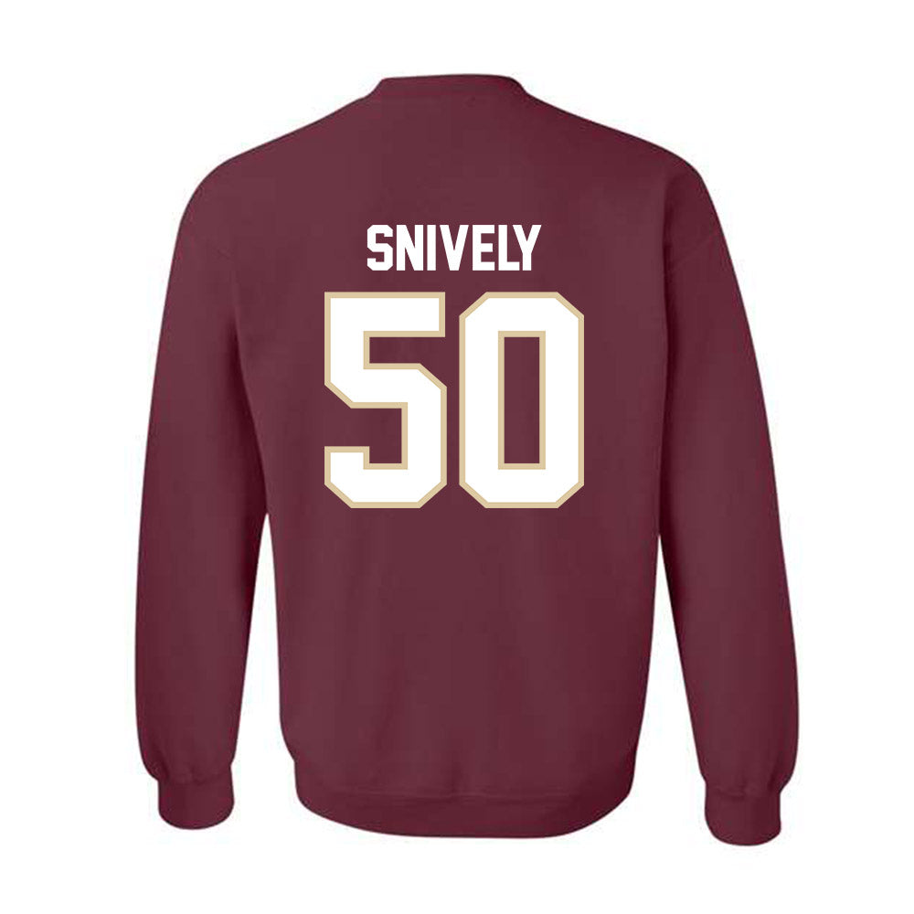 Boston College - NCAA Football : Owen Snively - Classic Shersey Crewneck Sweatshirt-1