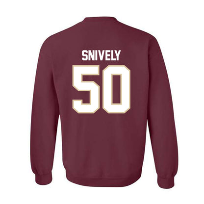 Boston College - NCAA Football : Owen Snively - Classic Shersey Crewneck Sweatshirt-1