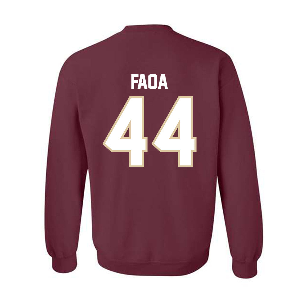Boston College - NCAA Football : Palaie Faoa - Classic Shersey Crewneck Sweatshirt-1