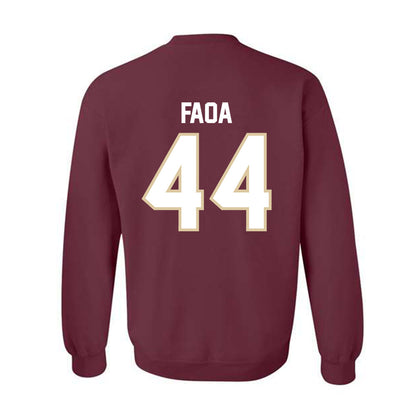 Boston College - NCAA Football : Palaie Faoa - Classic Shersey Crewneck Sweatshirt-1