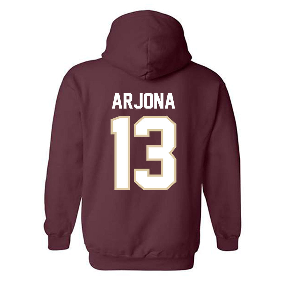 Boston College - NCAA Football : Enzo Arjona - Classic Shersey Hooded Sweatshirt-1