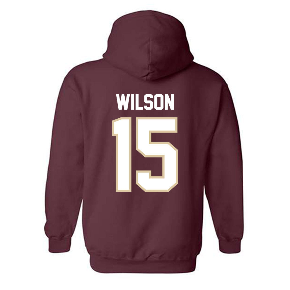 Boston College - NCAA Football : Grayson Wilson - Classic Shersey Hooded Sweatshirt-1