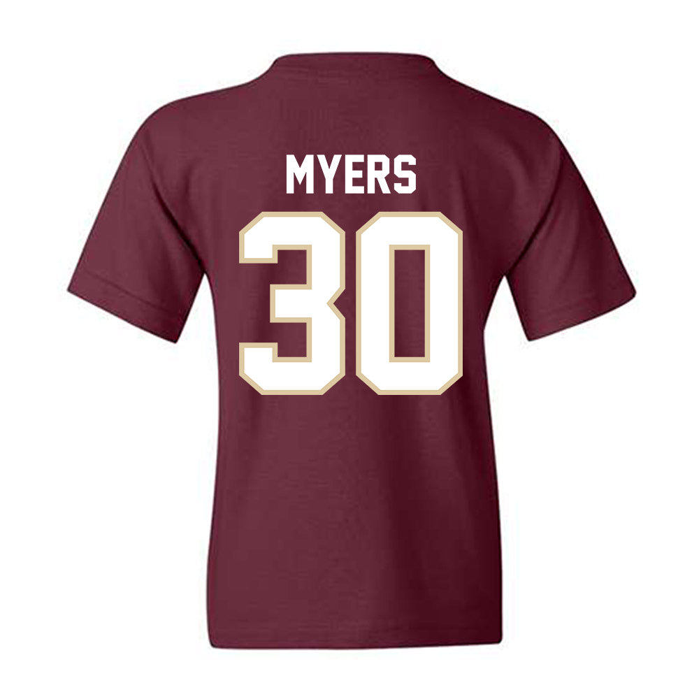 Boston College - NCAA Football : Xavier Myers - Classic Shersey Youth T-Shirt-1