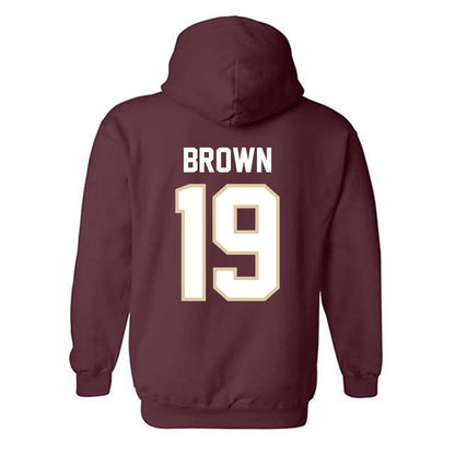 Boston College - NCAA Football : Kelvin Brown - Classic Shersey Hooded Sweatshirt-1