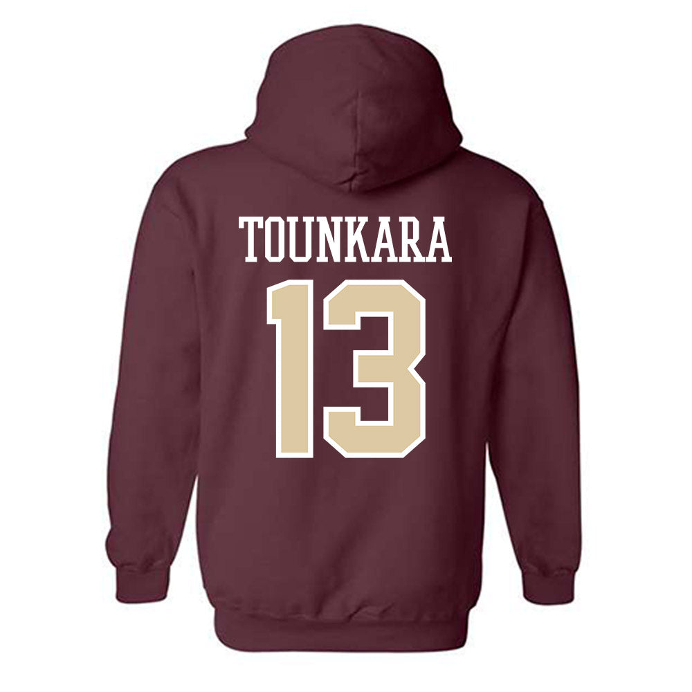 Boston College - NCAA Men's Basketball : Aly Tounkara - Classic Shersey Hooded Sweatshirt-1
